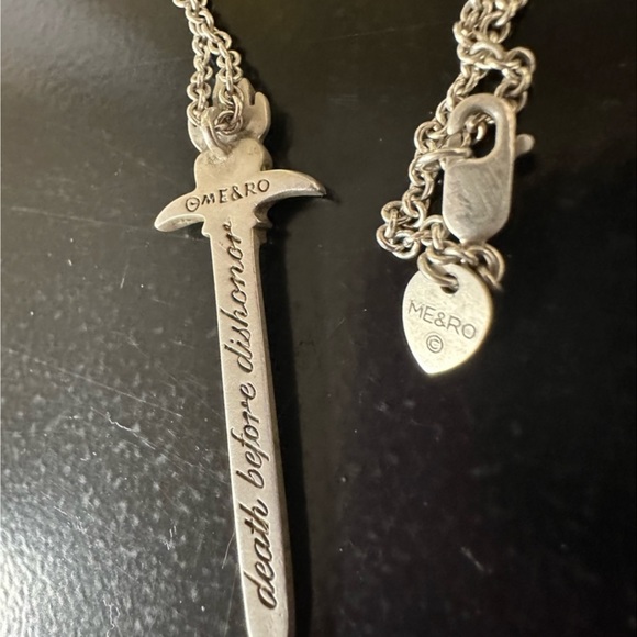 WOW POSHMARK - Authentic Me & Ro Sterling Silver Sword Necklace - Picture 5 of 16